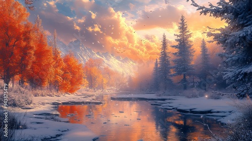 Experience the Magic of a Christmas Forest with Glowing Lights