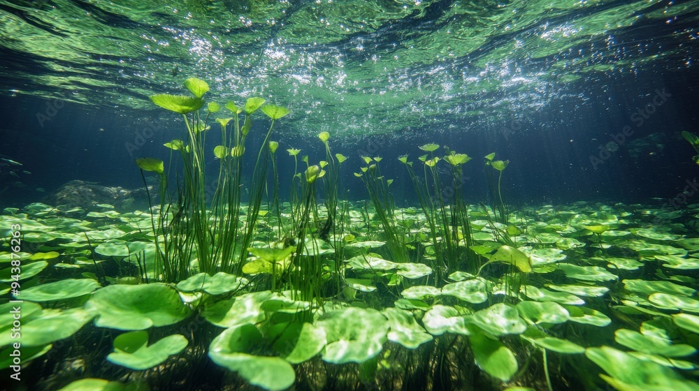 Close-up of benthic communities in shallow waters with photosynthesis as a key factor. Close-up of benthic communities in shallow waters with photosynthesis as a key factor.