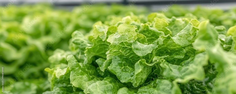 Close-up of nutrient film technique NFT system with lettuce, hydroponic, innovative agriculture Close-up of nutrient film technique NFT system with lettuce, hydroponic, innovative agriculture