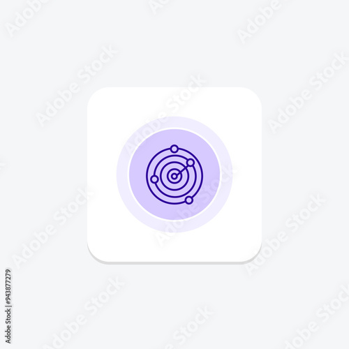 Weather Radar icon, radar, weather, icon, detection line icon, editable vector icon, pixel perfect, illustrator ai file