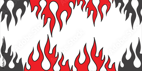 ector minimal line illustrations set - trendy abstract aesthetic y2k hearts and flames, minimal tattoo compositions, prints and graphic design elements