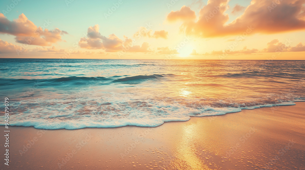 Beautiful and Vibrant Beach Summer Background Beautiful and Vibrant Beach Summer Background