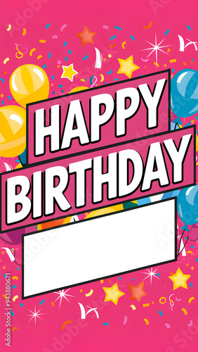 happy birthday design space for text