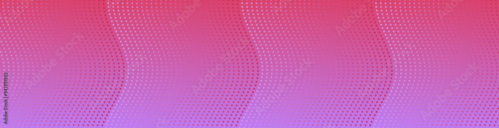 Abstract background with dots and waves. Web banner size. Element for design. Vector background for brochure, booklet, flyer, poster. Pink and purple gradient Abstract background with dots and waves. Web banner size. Element for design. Vector background for brochure, booklet, flyer, poster. Pink and purple gradient