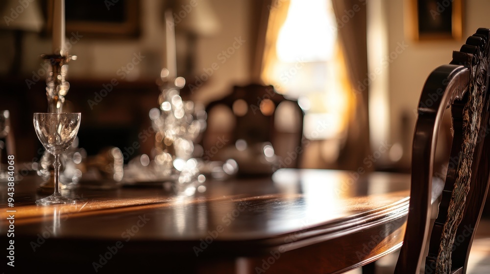 Elegant Table Setting in a Luxurious Home Elegant Table Setting in a Luxurious Home