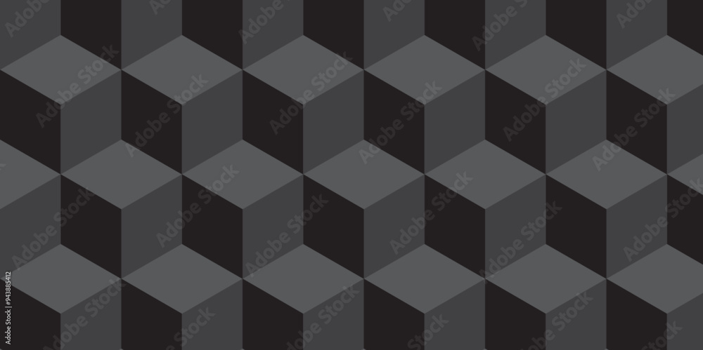 Abstract black and gray from cubes vector art background. Geometric tiles and mosaic creative stylish seamless pattern block cube background. minimal hexagon Cubes mosaic shape vector design. Abstract black and gray from cubes vector art background. Geometric tiles and mosaic creative stylish seamless pattern block cube background. minimal hexagon Cubes mosaic shape vector design.