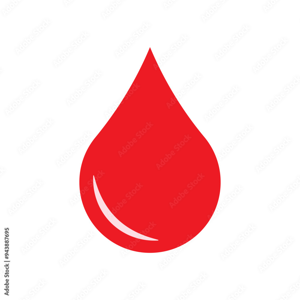 Blood drop icon, red blood drop sign. Medical design element. Blood drop icon, red blood drop sign. Medical design element.