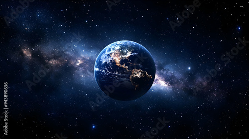 Earth in the Milky Way Galaxy.