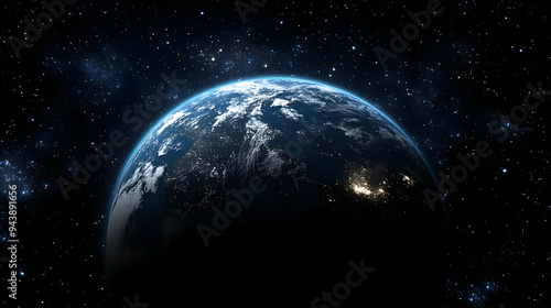 Earth seen from space with ...