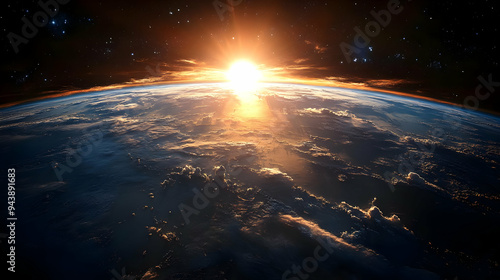 Earth seen from space with ...