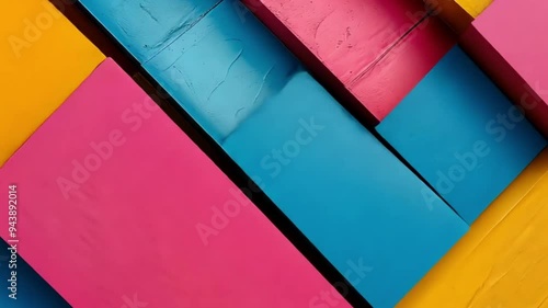 Abstract background with a square shape and colorful footage photo