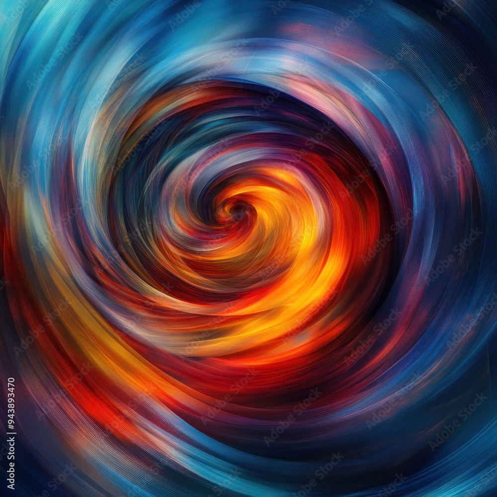 Abstract Swirling Colors in a Spiral Pattern Abstract Swirling Colors in a Spiral Pattern