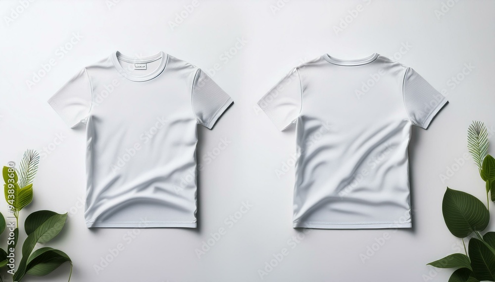 Blank black and white twill silk scarf mockup, top view Blank black and white twill silk scarf mockup, top view