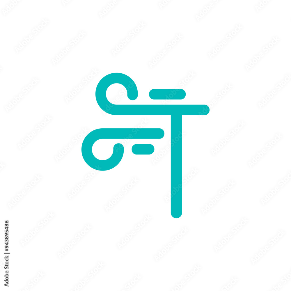a combination of logos and vectors of wind, with initials, letters, numbers, or alphabets for business and others