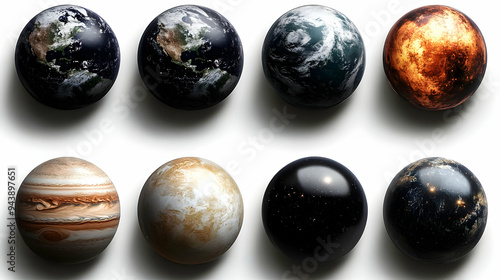 Eight realistic planets on ...