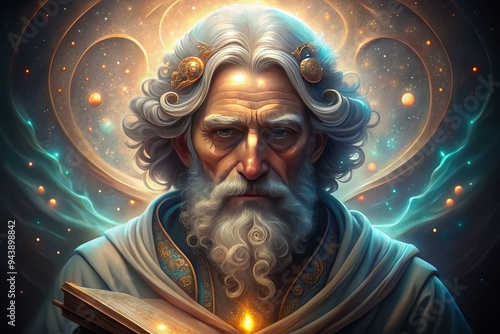 Academic Luminary: Ethereal, wise, intelligent, serene, knowledgeable, focused, cerebral