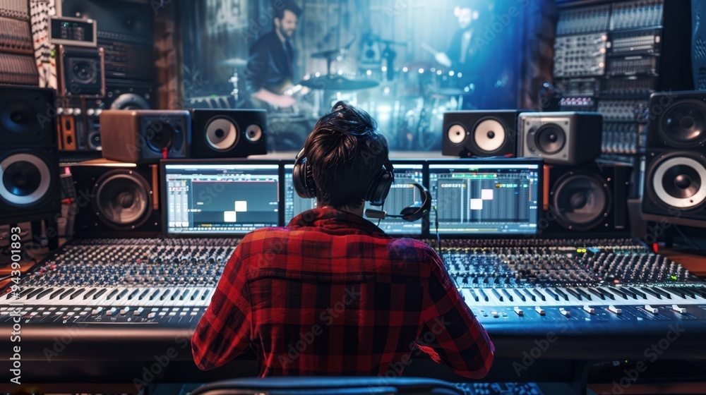 The Audio Engineer in Studio The Audio Engineer in Studio