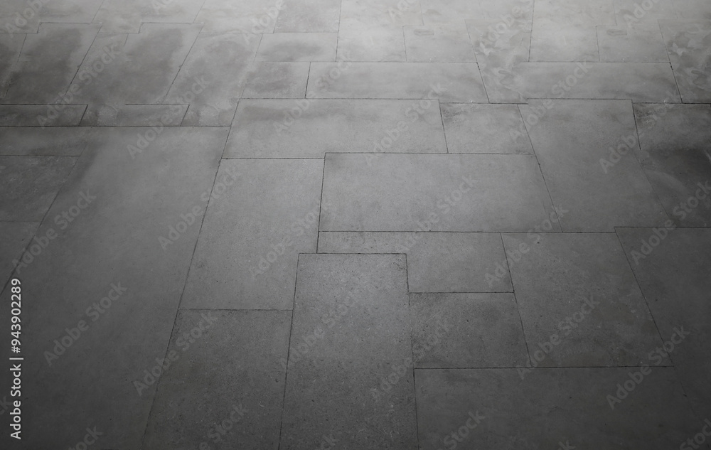 Empty floor in perspective view. grey concrete block pavement. City sidewalk block or the pattern of stone block paving. tiled floor texture background, Tile pattern flooring. entrance in church. Empty floor in perspective view. grey concrete block pavement. City sidewalk block or the pattern of stone block paving. tiled floor texture background, Tile pattern flooring. entrance in church.