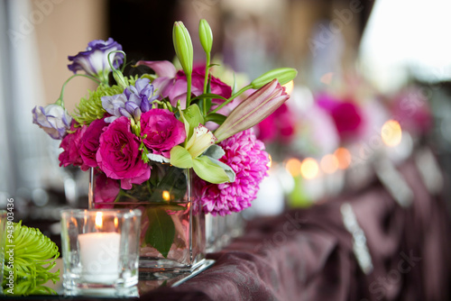 Flower Arrangements at Wedding, Toronto, Ontario, Canada