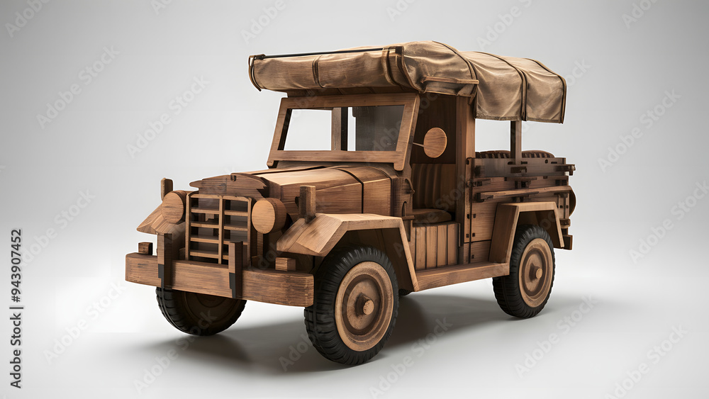 Professionally crafted 3D wooden model of Reconnaissance Vehicle, with white background. Professionally crafted 3D wooden model of Reconnaissance Vehicle, with white background.