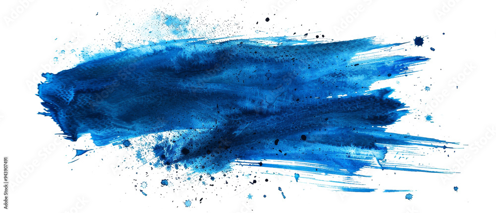 Dynamic blue brushstroke capturing the essence of creativity and artistic expression Dynamic blue brushstroke capturing the essence of creativity and artistic expression
