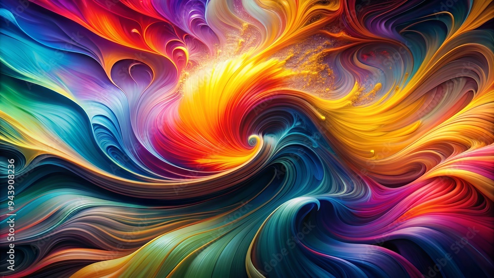 Chromatic Currents: Experimental, Bold Colors, Abstract Lines, Fluid Movements Chromatic Currents: Experimental, Bold Colors, Abstract Lines, Fluid Movements