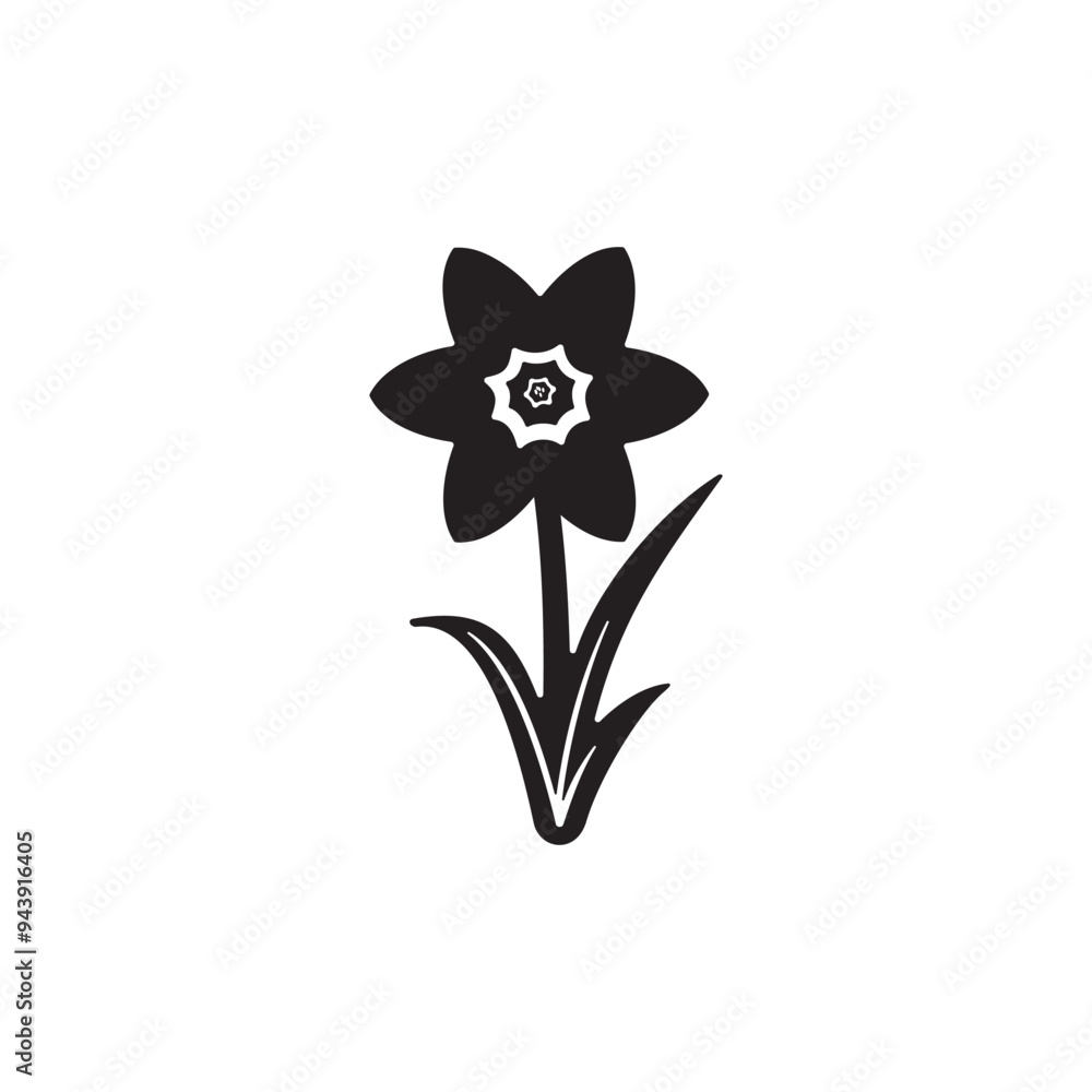 daffodil icon symbol sign vector daffodil icon symbol sign vector