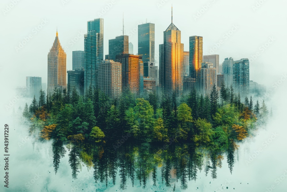 Fototapeta premium Carbon Neutrality Concept