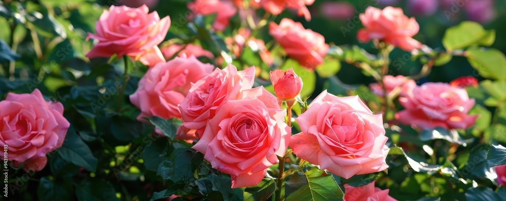 Vibrant pink roses in full bloom, showcasing nature's beauty and elegance. Perfect for floral-themed projects and gardening inspiration. Vibrant pink roses in full bloom, showcasing nature's beauty and elegance. Perfect for floral-themed projects and gardening inspiration.