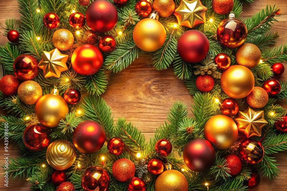 Festive Holiday Cheer: warm, vibrant, ornamental, circular, festive Festive Holiday Cheer: warm, vibrant, ornamental, circular, festive