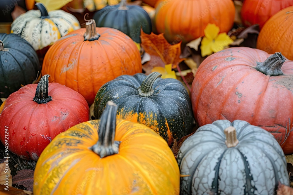 A close-up view of a giant pumpkin with rich autumnal colors, surrounded by festival-goers at the October festival A close-up view of a giant pumpkin with rich autumnal colors, surrounded by festival-goers at the October festival