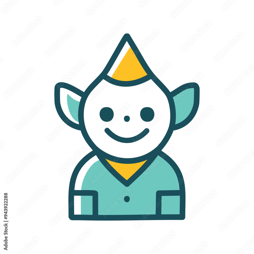 Happy elf character illustration. Adorable elf character with a festive hat, cheerful expression, and a touch of magic. This vector illustration evokes joy and wonder, perfect for whimsical designs. Happy elf character illustration. Adorable elf character with a festive hat, cheerful expression, and a touch of magic. This vector illustration evokes joy and wonder, perfect for whimsical designs.