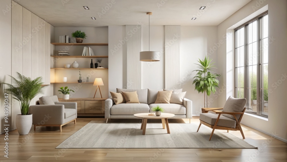 Minimalist Home Sanctuary: Clean, neutral tones, negative space, simple lines Minimalist Home Sanctuary: Clean, neutral tones, negative space, simple lines