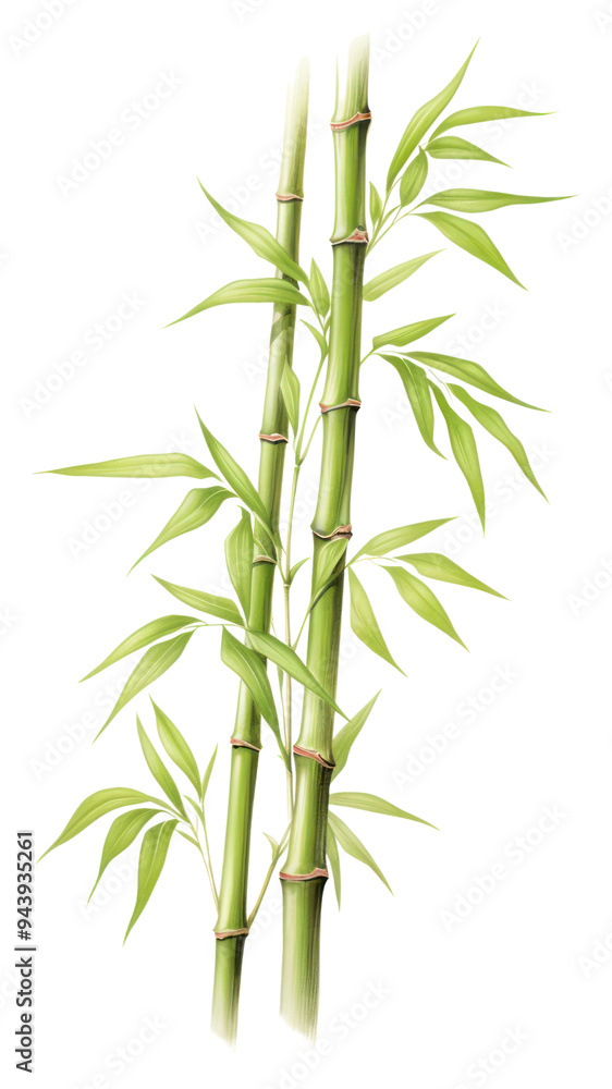 Fototapeta premium PNG Bamboo plant freshness asparagus.