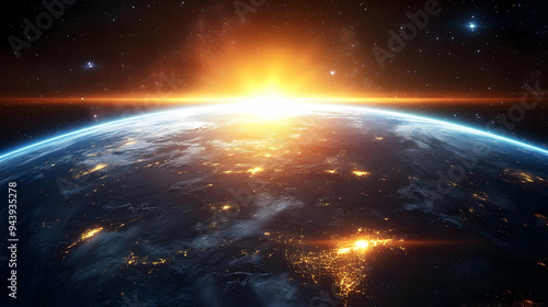 Stunning view of the Earth ...
