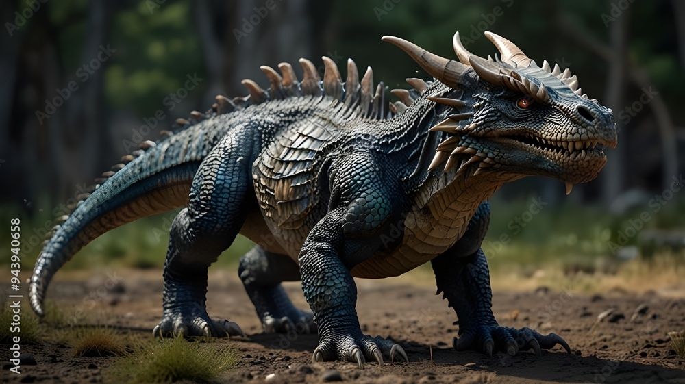 Obraz premium A monstrous and terrifying devil creature 