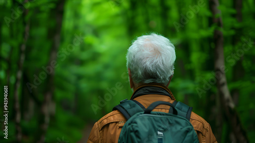 Wallpaper Mural Elderly Exploring New Hiking Trail Elderly Torontodigital.ca
