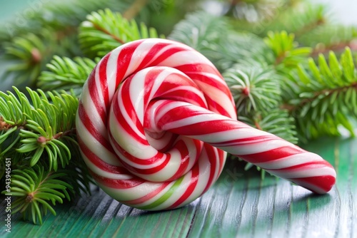 Peppermint Swirl Surprise: Playful, minty, candy cane stripes, soft pink and white