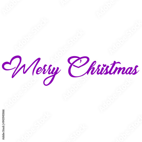 Merry Christmas Lettering Calligraphy 