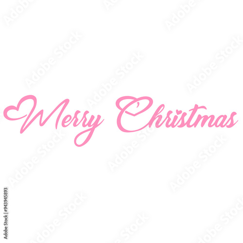 Merry Christmas Lettering Calligraphy 