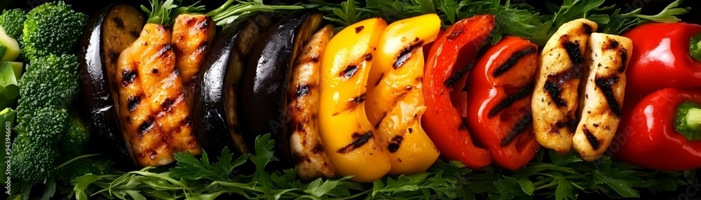 Grilled Vegetables with Herbs and Broccoli Grilled Vegetables with Herbs and Broccoli