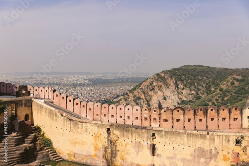 Amber Fort, a UNESCO world heritage site in India; Jaipur, Rajasthan, India photo