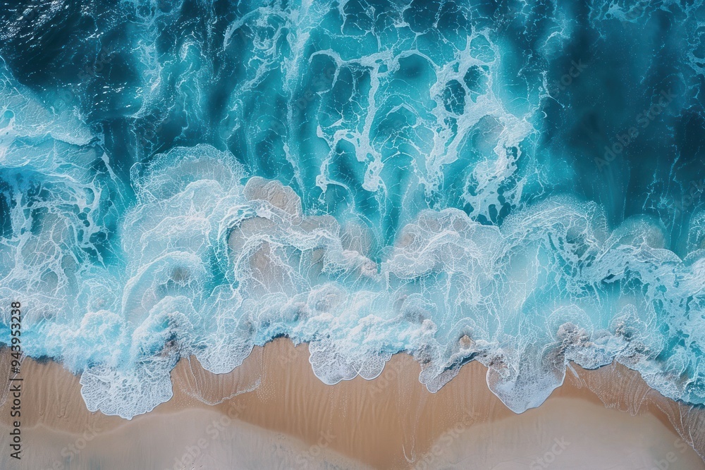 The ocean is calm and the waves are small The ocean is calm and the waves are small