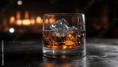 Wallpaper Mural Refreshing Ice Cubes in Glass: Minimalist Summer and Winter Beverage Concept. Abstract Cool Drink Illustration for Advertising and Marketing. Elegant Design Template with Copy Space for Graphic Projec Torontodigital.ca