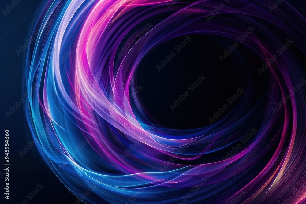 A colorful spiral with blue, purple and pink colors A colorful spiral with blue, purple and pink colors