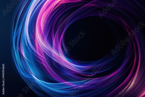A colorful spiral with blue, purple and pink colors