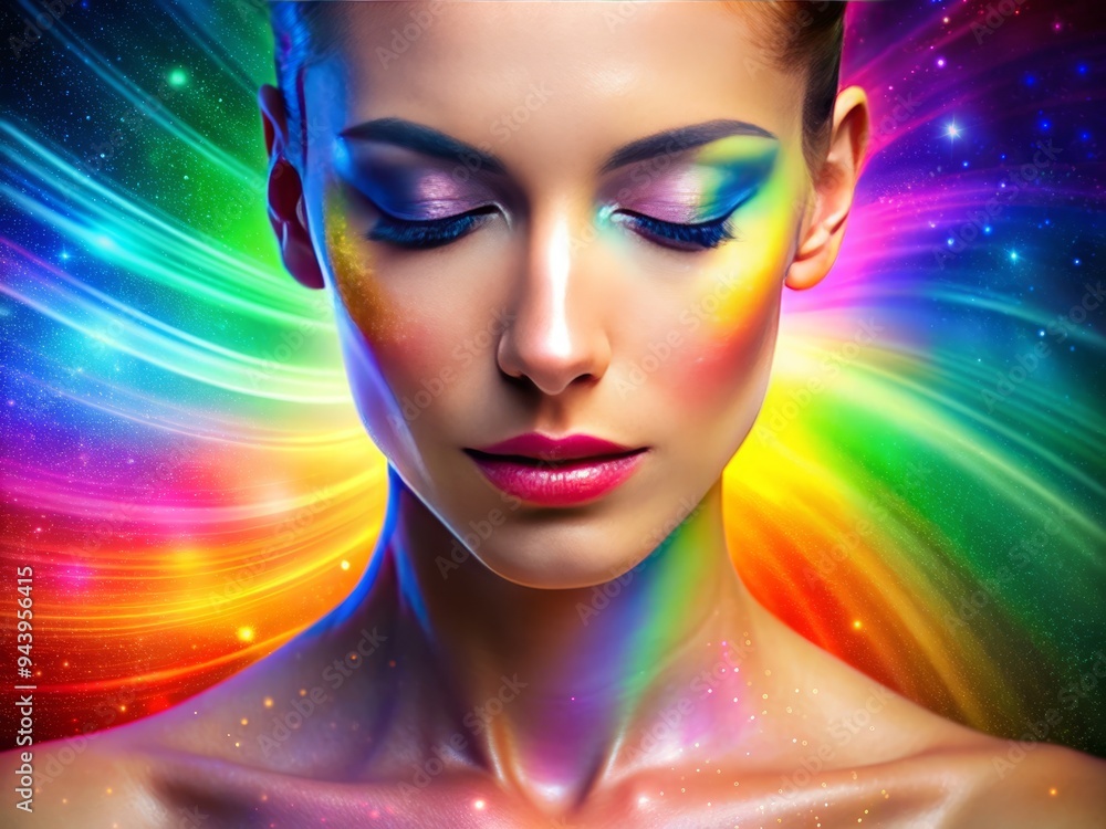 Spectral Skin Symphony: Rainbow colors, iridescent textures, vibrant mood, dermatoscopic spectra, harmonic compositions Spectral Skin Symphony: Rainbow colors, iridescent textures, vibrant mood, dermatoscopic spectra, harmonic compositions