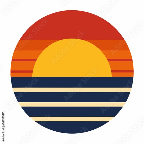 Free Download Sunset Vector Icon Design - GFXLoad