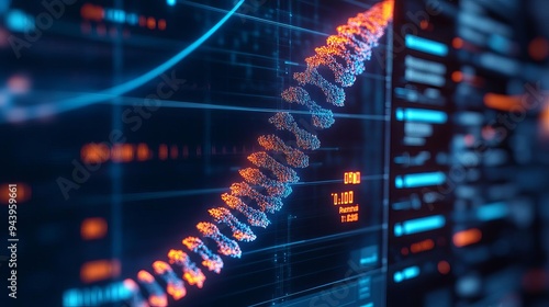 3D holographic mapping of histone modifications, precision research, molecular biology photo