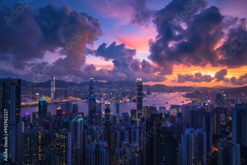 Hong Kong Skyline at Sunset